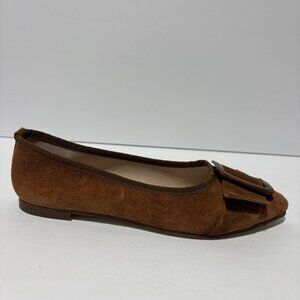 Le Matin Italy Women’s Brown Suede Flats, Size US 6.5 M, EUR 37